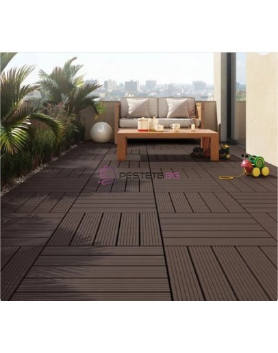 Декинг плочи тъмно кафяви WPC